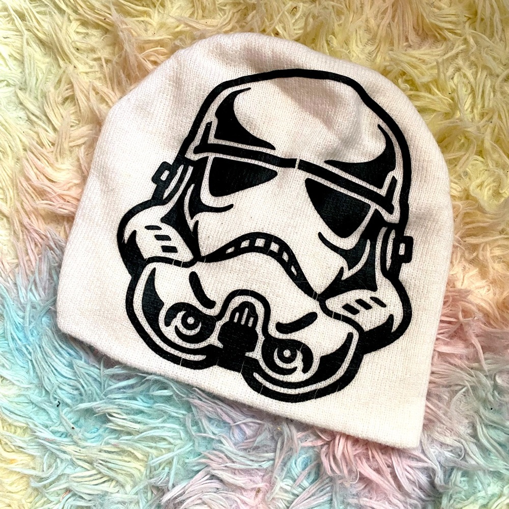 Star Wars storm trooper beanie hat